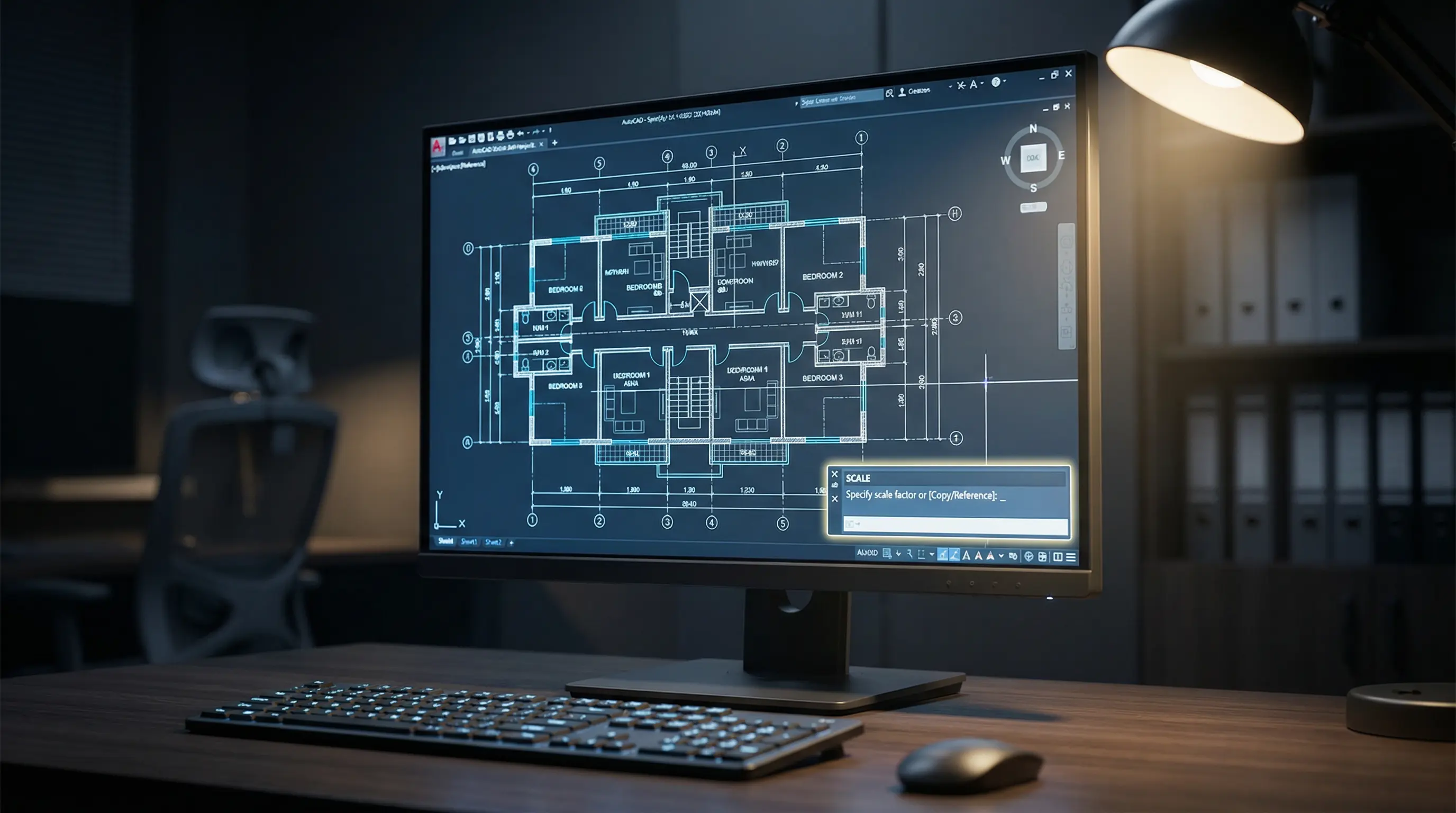 Como Colocar na Escala do AutoCAD?