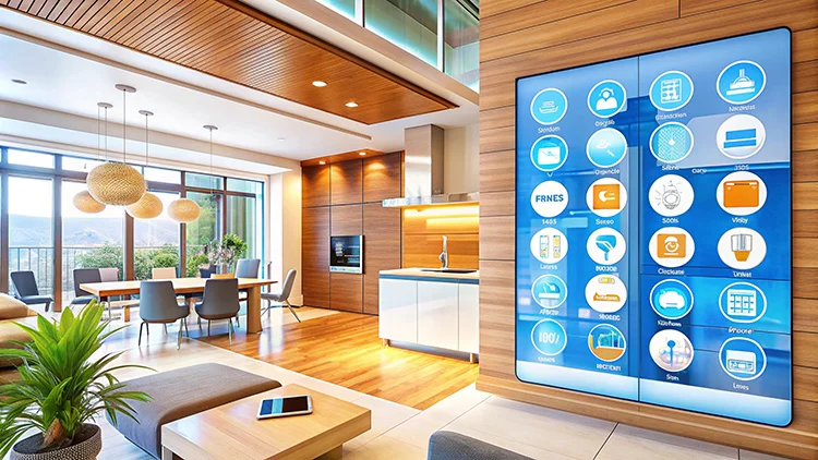 Ambiente decorado com automação residencial
