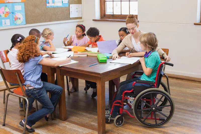 Espaço de educação inclusiva para crianças