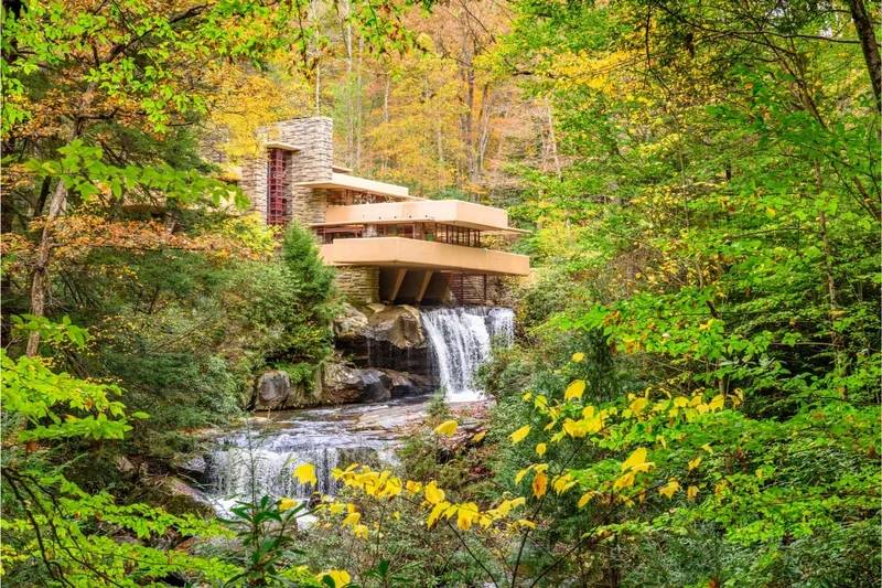 Esboço arquitetônico que combina formas orgânicas e geométricas